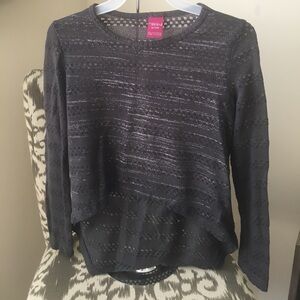 Forever Orchid hi-low sweater,‎ size small 7/8
